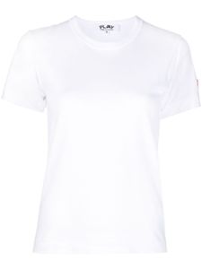 Comme Des Garçons Play t-shirt en coton à patch logo - Blanc