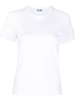 Comme Des Garçons Play t-shirt en coton à patch logo - Blanc