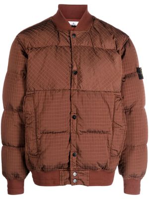 Stone Island veste à motif Compass - Marron