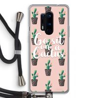 Cactus quote: OnePlus 8 Pro Transparant Hoesje met koord