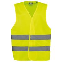 Veiligheidshesje / vestje voor kinderen - geel - maat L - met reflectie - reflectievest