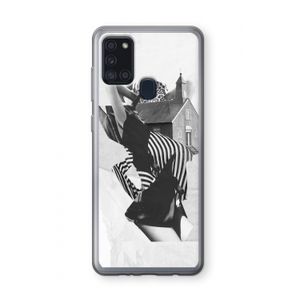 House: Samsung Galaxy A21s Transparant Hoesje