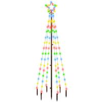 The Living Store LED Kerstboom - 180 cm x 70 cm - 108 meerkleurige LEDs