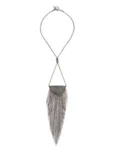 Fabiana Filippi metallic fringed necklace - Gris