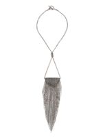 Fabiana Filippi metallic fringed necklace - Gris