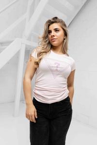 Guess Triangle Ombre R3 T-Shirt Dames Roze - Maat XS - Kleur: Roze | Soccerfanshop