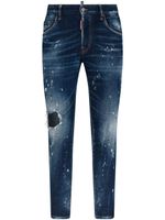 DSQUARED2 distressed skinny-cut jeans - Bleu - thumbnail