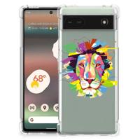 Google Pixel 6A Stevig | Bumper Hoesje | Lion Color
