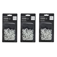 Lumineo dakgoot haakjes - 96x - 1,8 cm - kunststof - bevestiging kerstverlichting - lichtsnoeren