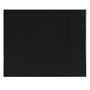 Bureau onderlegger/placemat van pvc 63 x 50 cm - 2x - Bureau beschermer - Design zwart