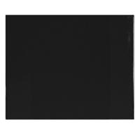 Bureau onderlegger/placemat van pvc 63 x 50 cm - 2x - Bureau beschermer - Design zwart