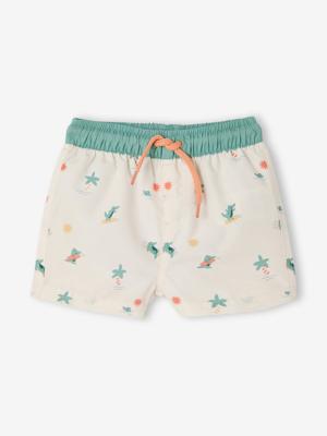 Zwemshort baby croco ecru