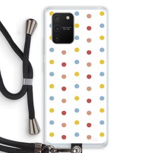 Bollen: Samsung Galaxy S10 Lite Transparant Hoesje met koord