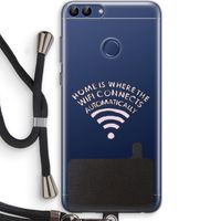 Home Is Where The Wifi Is: Huawei P Smart (2018) Transparant Hoesje met koord