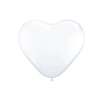 Folat BV Hart ballonnen - wit, 8st.