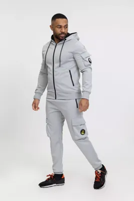 Zayne Milano - Marniga - Heren Joggingpak - Grijs - Ritszakken