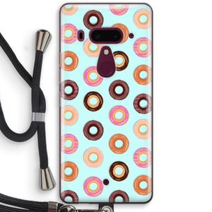 Donuts: HTC U12+ Transparant Hoesje met koord