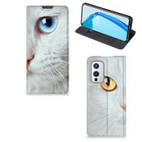 OnePlus 9 | Hoesje maken | Witte Kat