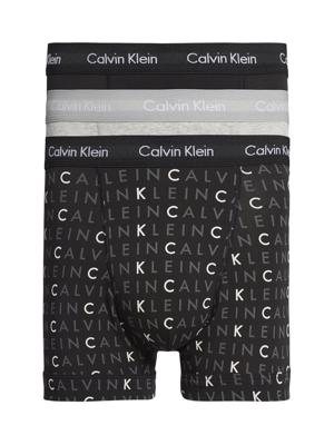 Calvin Klein - 3p Trunk - Cotton Stretch - YKS, Maat:XL