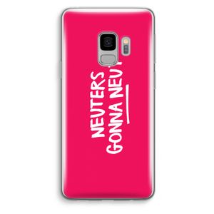 Neuters (roze): Samsung Galaxy S9 Transparant Hoesje