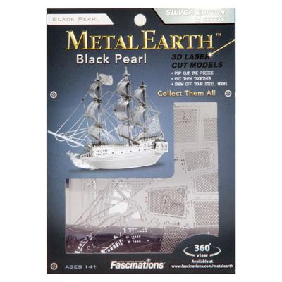 Eureka Metal earth pirate ship black pearl zilver editie