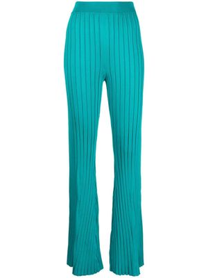 REMAIN pantalon nervuré à coupe évasée - Vert