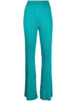 REMAIN pantalon nervuré à coupe évasée - Vert