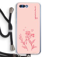 Giving Flowers: Honor 10 Transparant Hoesje met koord