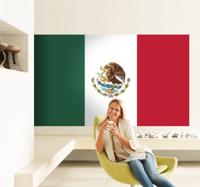 Muursticker vlag Mexico