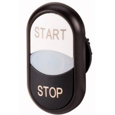 Eaton 216709 M22S-DDL-WS-GB1/GB0 Dubbele drukknop Kunststof frontring 1 stuk(s)