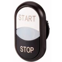 Eaton 216709 M22S-DDL-WS-GB1/GB0 Dubbele drukknop Kunststof frontring 1 stuk(s)