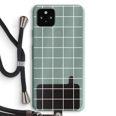 Rooster 2: Pixel 5a 5G Transparant Hoesje met koord
