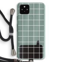 Rooster 2: Pixel 5a 5G Transparant Hoesje met koord