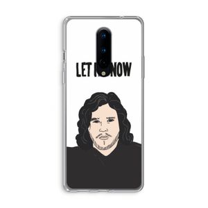 Let It Snow: OnePlus 8 Transparant Hoesje