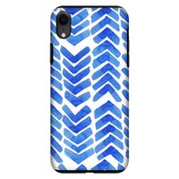 Blauwe pijlen: iPhone XR Tough Case