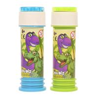 Dinosaurus bellenblaas - 1x - flesje met bal spelletje in dop - 60 ml - uitdeel cadeaus   -