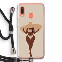 Let's get salty: Samsung Galaxy A20e Transparant Hoesje met koord