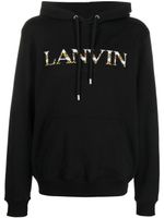 Lanvin hoodie à logo brodé - Noir