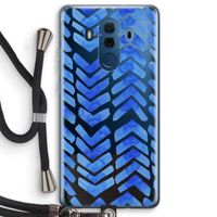 Blauwe pijlen: Huawei Mate 10 Pro Transparant Hoesje met koord