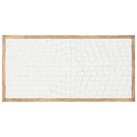 Hoofdbord Home ESPRIT Wit Natuurlijk 160 x 4 x 80 cm