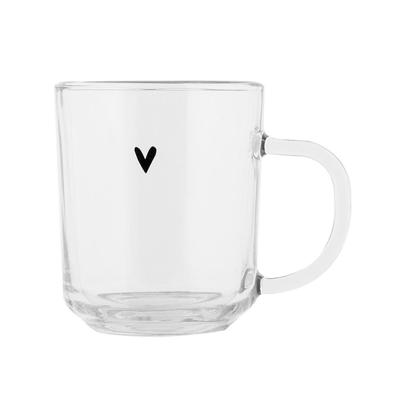 Theeglas Transparant hartje