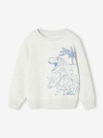 Fantasie sweater voor jongens gemêleerd wit