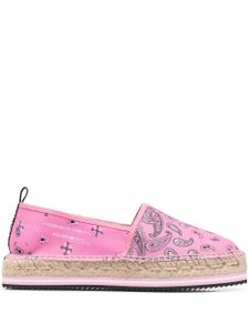 Kenzo espadrilles Bandana à plateforme - Rose