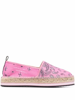 Kenzo espadrilles Bandana à plateforme - Rose Kenzo espadrilles Bandana à plateforme - Rose