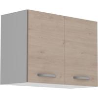 Oslo High Cabinet 2 Deuren - Decor Chene Jackson - L 80 x D 36 x H 58 cm Oslo High Cabinet 2 Deuren - Decor Chene Jackson - L 80 x D 36 x H 58 cm