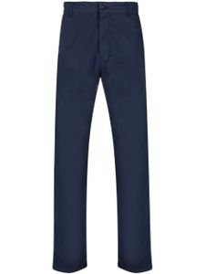 ASPESI pantalon chino en coton à coupe droite - Bleu