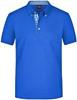 James & Nicholson JN964 Men´s Plain Polo - Royal/Royal/White - L