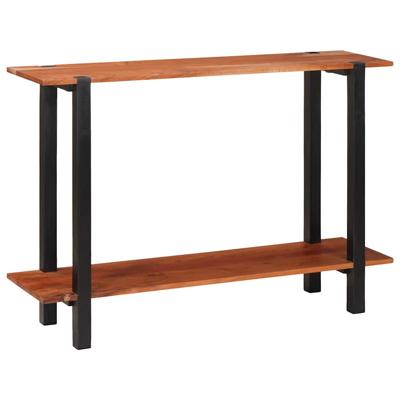Wandtafel met plank Bruin 110 x 30 x 75 cm Massief acaciahout