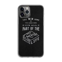 Life: iPhone 11 Pro Max Transparant Hoesje