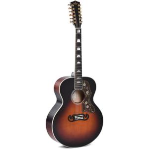 Sigma Guitars GJA12-SG200 12-snarige elektrisch-akoestische western gitaar grand jumbo